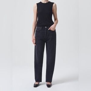 AGOLDE 90'S MID RISE STRAIGHT - Black - Size 26